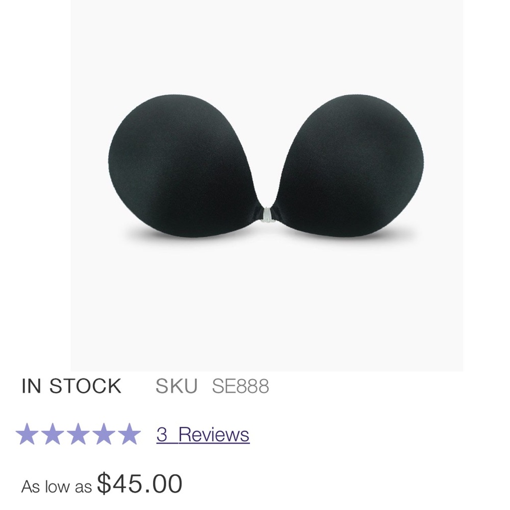 Brand New NuBra Adhesive Bra Size E